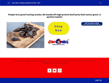 Tablet Screenshot of crazymikesjerky.com